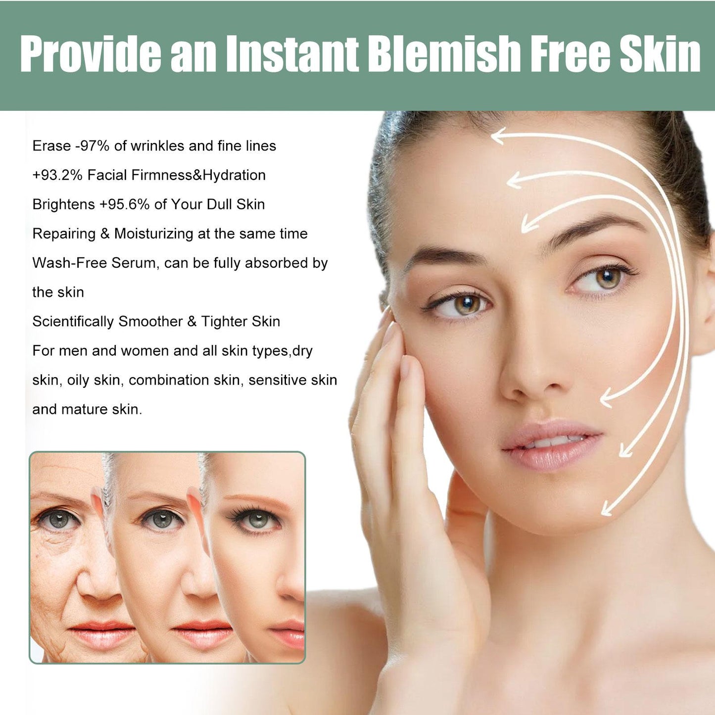 30ml Collagen Boost Face Serum Essence Anti Wrinkle Anti Aging Whitening Moisturizing Face Skin Care Wrinkle Remove Facial Serum