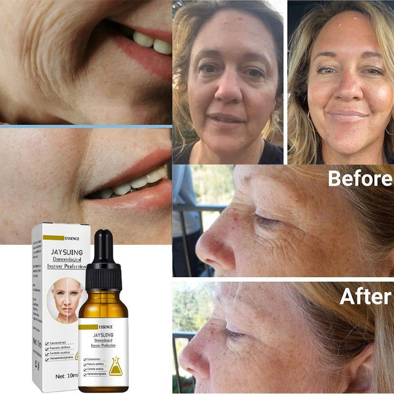 Instant Wrinkle Remover Face Serum Lifting Firming Anti-Aging Fade Fine Lines Repair Tighten Moisturizing Brightening Skin Care