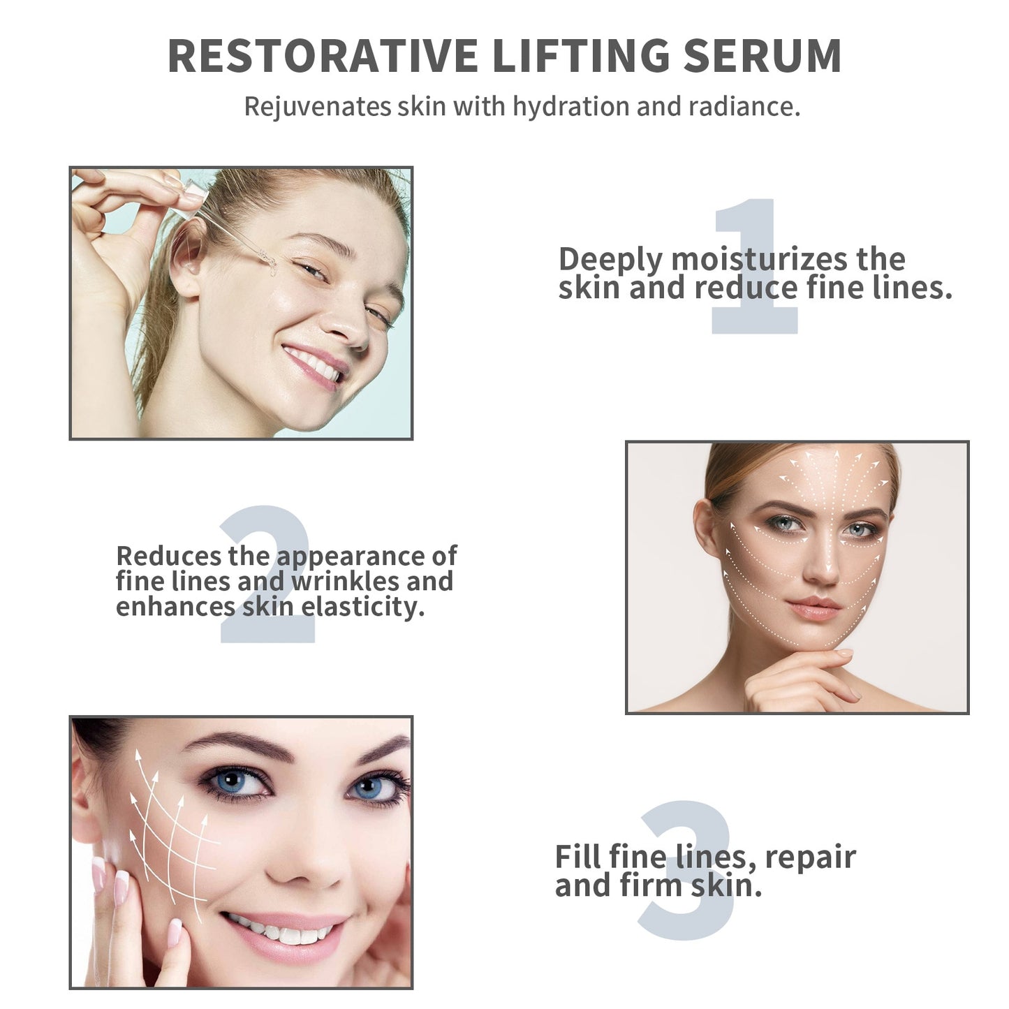 Retinol Anti Aging Removal Wrinkle Serum Firm Lift Fade Fine Lines Moisturizing Face Essence Skin Care Brighten Repair Cosmetic