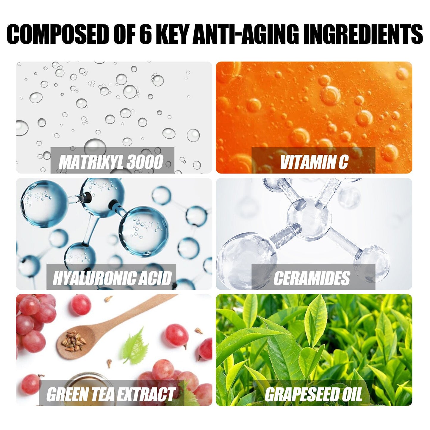 30ml Ceramides Anti-Wrinkle Essence Moisturizing Lightening Fine Lines Lifting and Firming Skin Care Facial Serum Korean Product