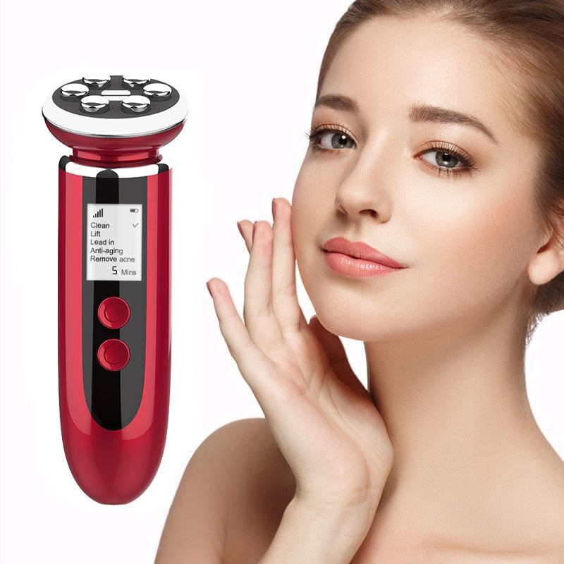 Ems Rf Skin Tightening Machine Tool Beauty Home Makeup Tools Professional Cosmetic Devices Microcurrents for Face Mini Hifu Care