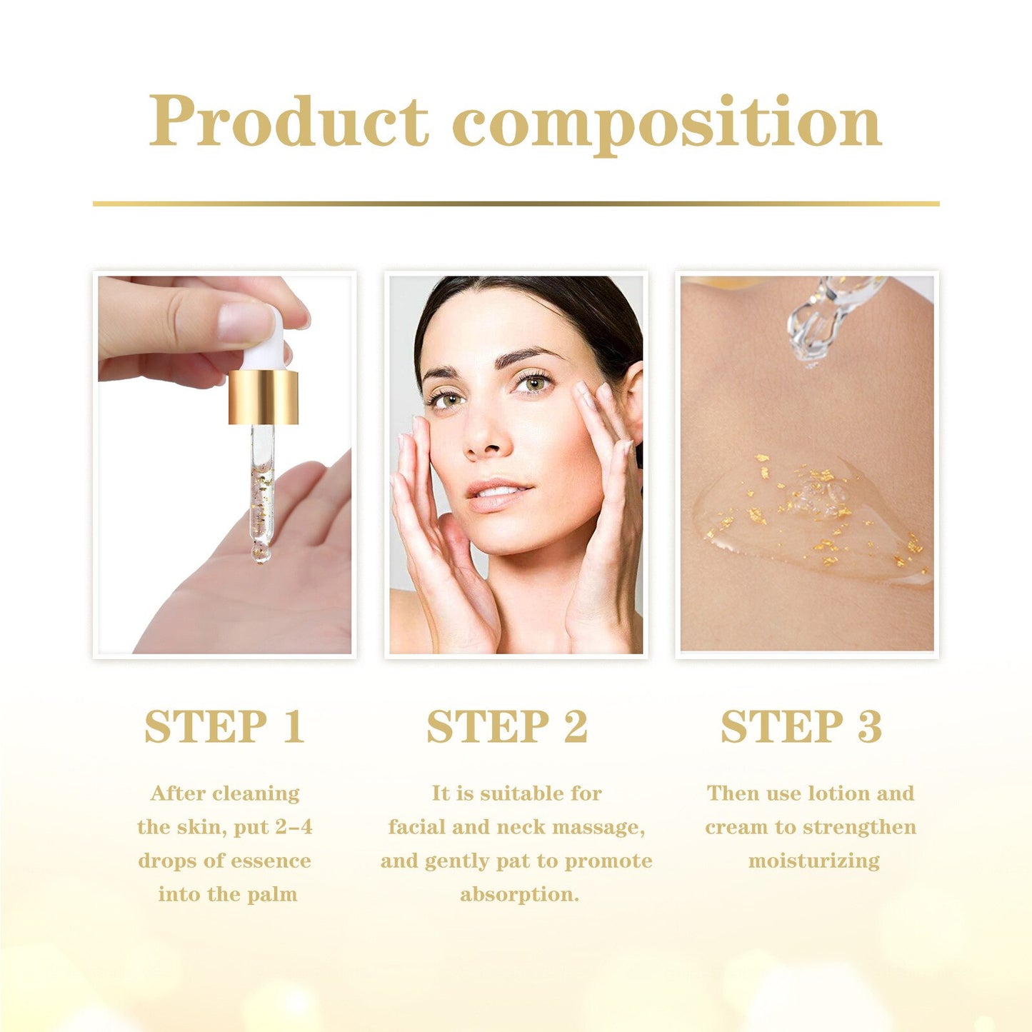 24K Gold Serum Anti Aging Remove Wrinkle Lifting Firming Face Essence Fade Fine Lines Whitening Moisturizing Skin Care Cosmetic