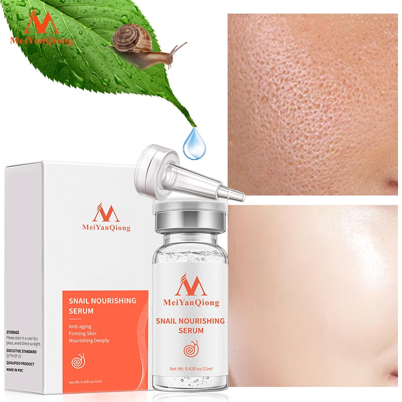 MeiYanQiong Natural Pure Snail Essence Liquid Hyaluronic Acid Whitening Spot Snail Essence Acne Rejuvenation Essence Skin Care