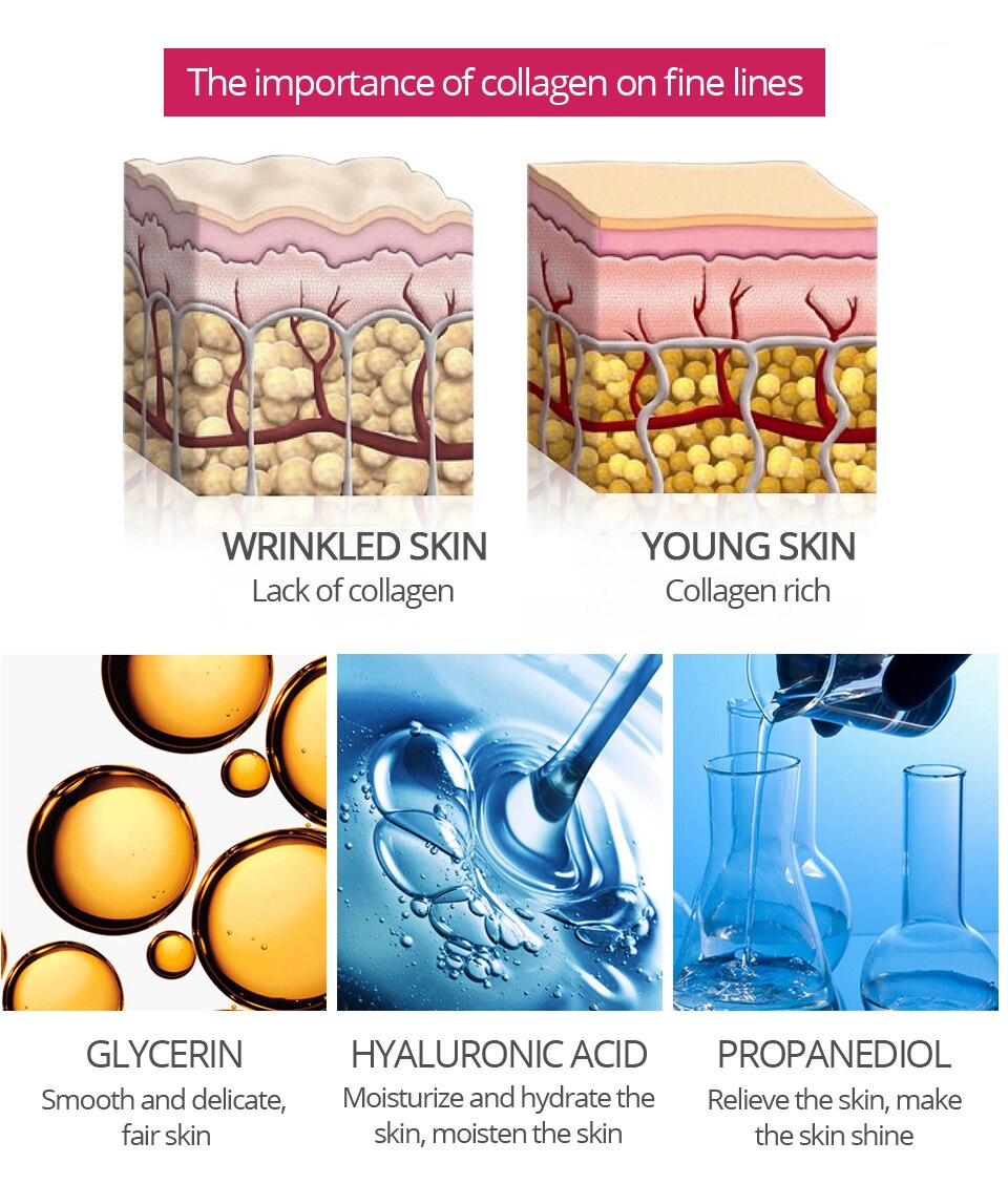 YOUNGCOME 30ML Hyaluronic Acid Essence Face Serum Anti-Aging Wrinkle Cream Lifting Firming Whitening Moisturizing Skin Care