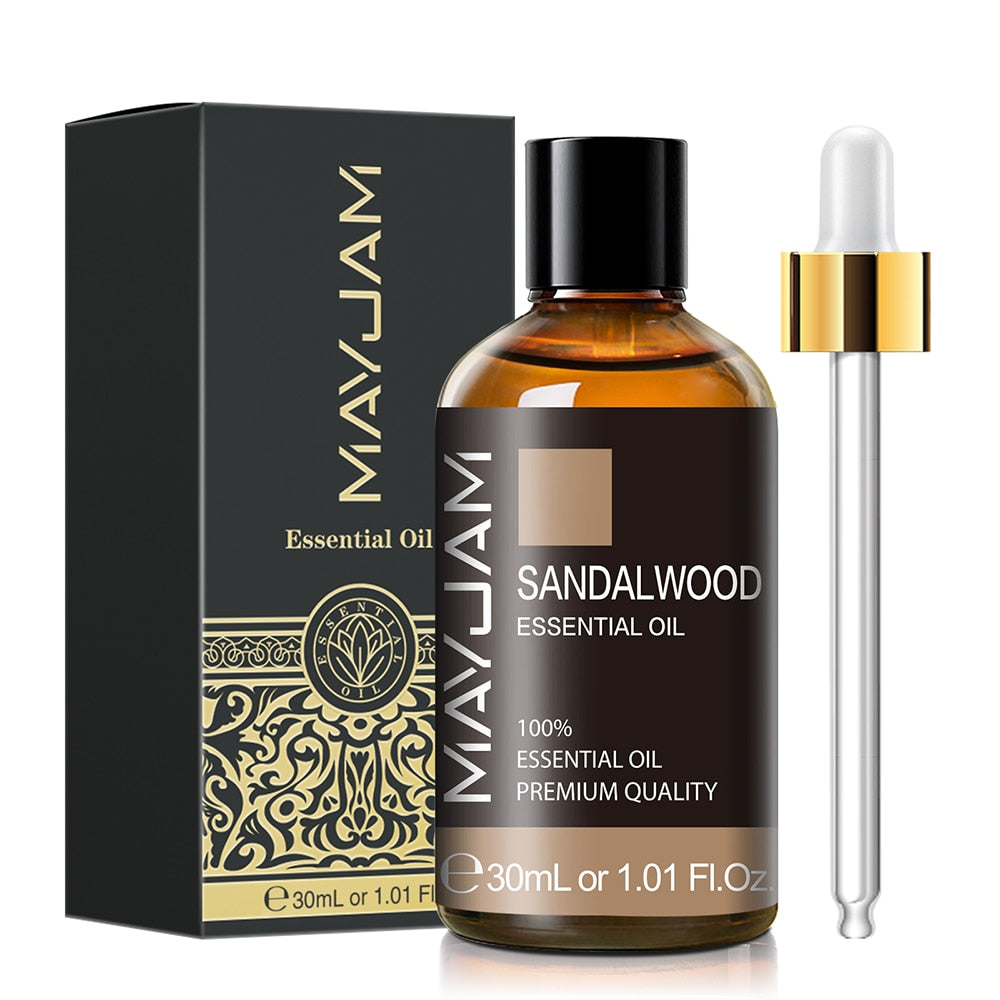 30ml Pure Natural Essential Oils Rose Lavender Jasmine Vanilla Eucalyptus Mint Sandalwood Lemon Cinnamon Tea Tree Essential Oil