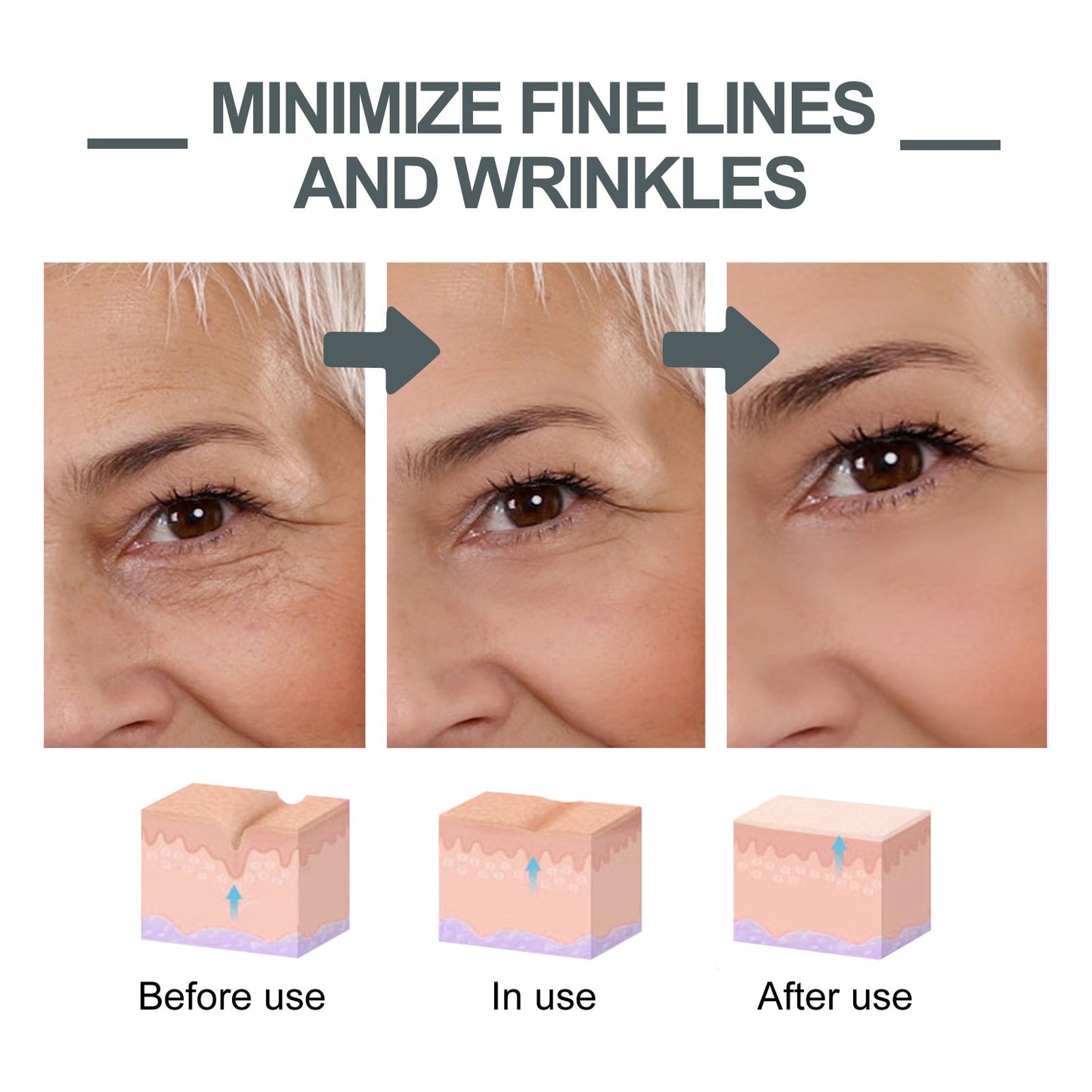Collagen Anti Wrinkle Serum Lifting Face Firming Improve Fine Lines Anti Aging Facial Care Skin Pore Shrinker Face Booster Cream