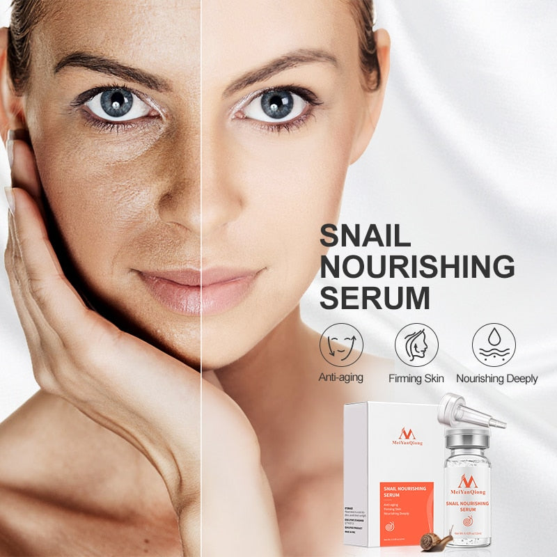 MeiYanQiong Natural Pure Snail Essence Liquid Hyaluronic Acid Whitening Spot Snail Essence Acne Rejuvenation Essence Skin Care