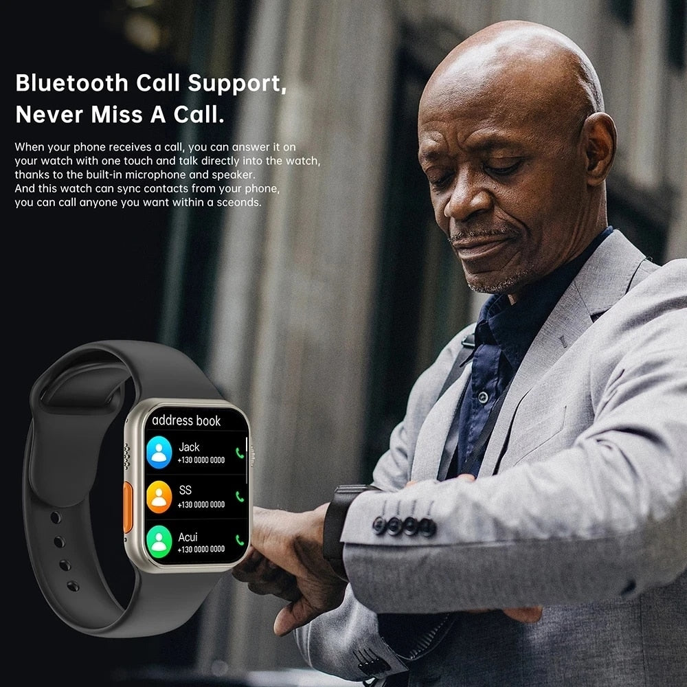 Newest Watch 8 Ultra Series8 Smart Watch Men GPS NFC Smartwatch Waterproof  Sport Mode Fitness Wireless Charging Watch for Apple