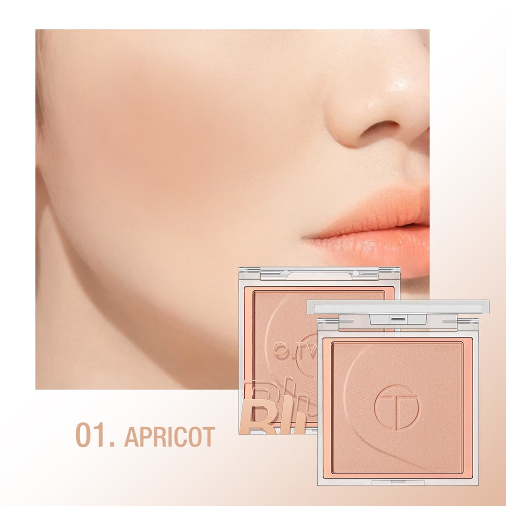 O.TWO.O Blush Makeup Palette 6 Colors Mineral Powder Long-lasting Natural Cheek Contour Tint Peach Pink Face Blusher Cosmetics