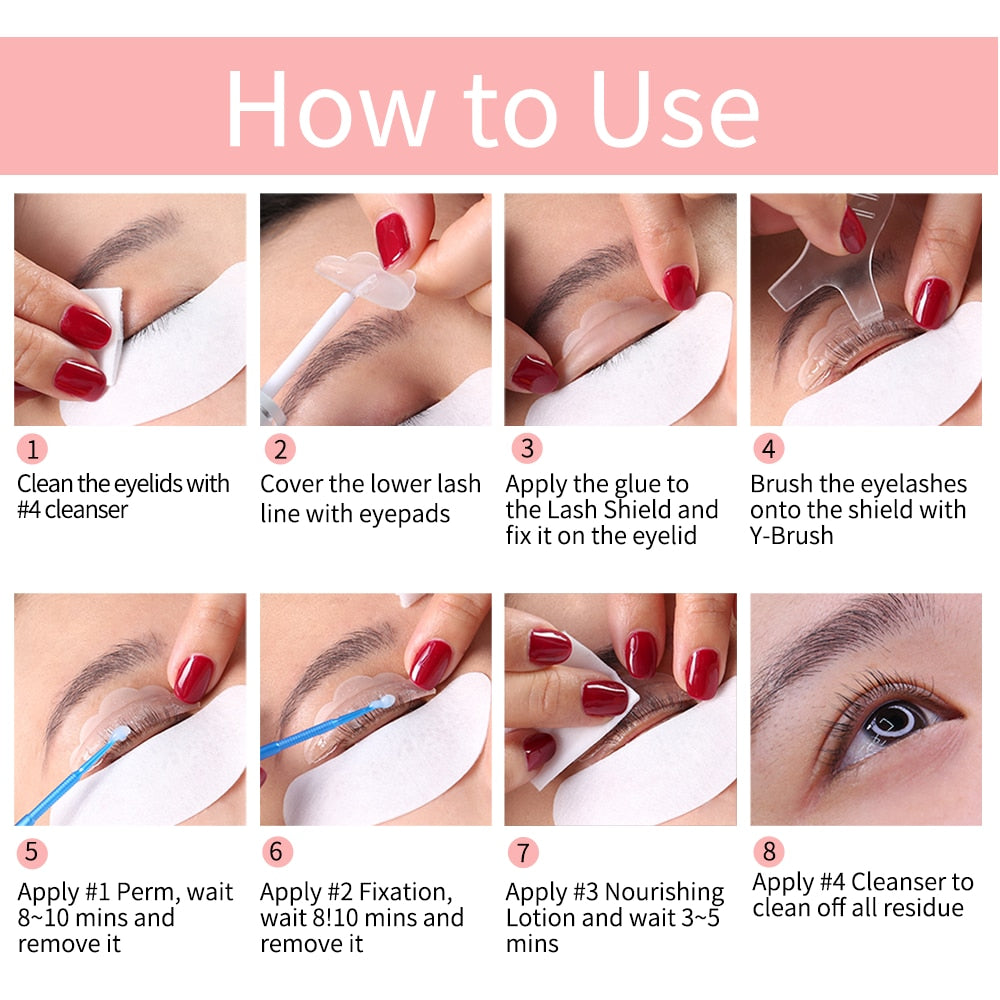 ICONSIGN Upgraded Lash Lift Kit and Lash Brow Dye Tint Kit Together Eyelash Lifting Brow Dye Tint Eye Makeup Tools Dropshipping