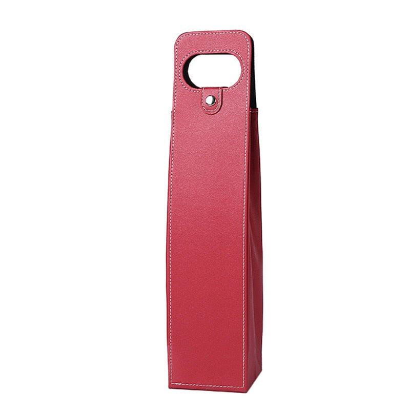 Manufacturers Wholesale Wine Bags Of Wine Packaging Gift Boxes Red Wine Only Leather Box Red Black Brown
