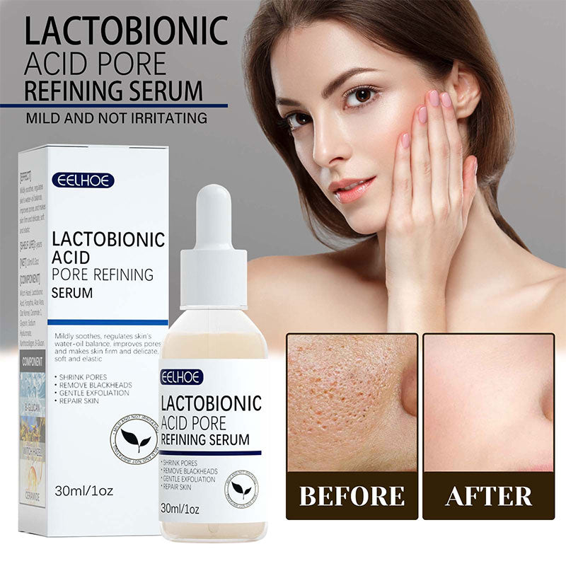 Lactobionic Acid Pore Shrink Face Serum Essence Firming Hyaluronic Acid Brighten Beauty Moisturizing Nourishing Korean Cosmetics